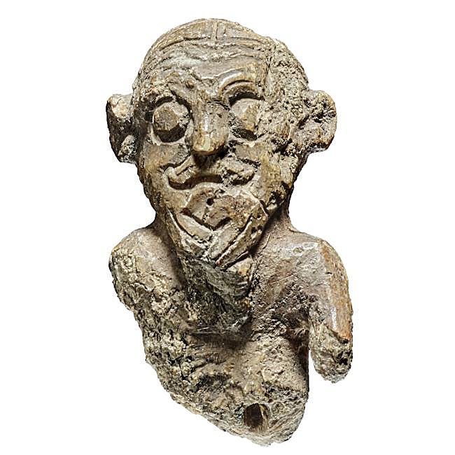 La figurita redescubierta en el Museo Nacional de Dinamarca.