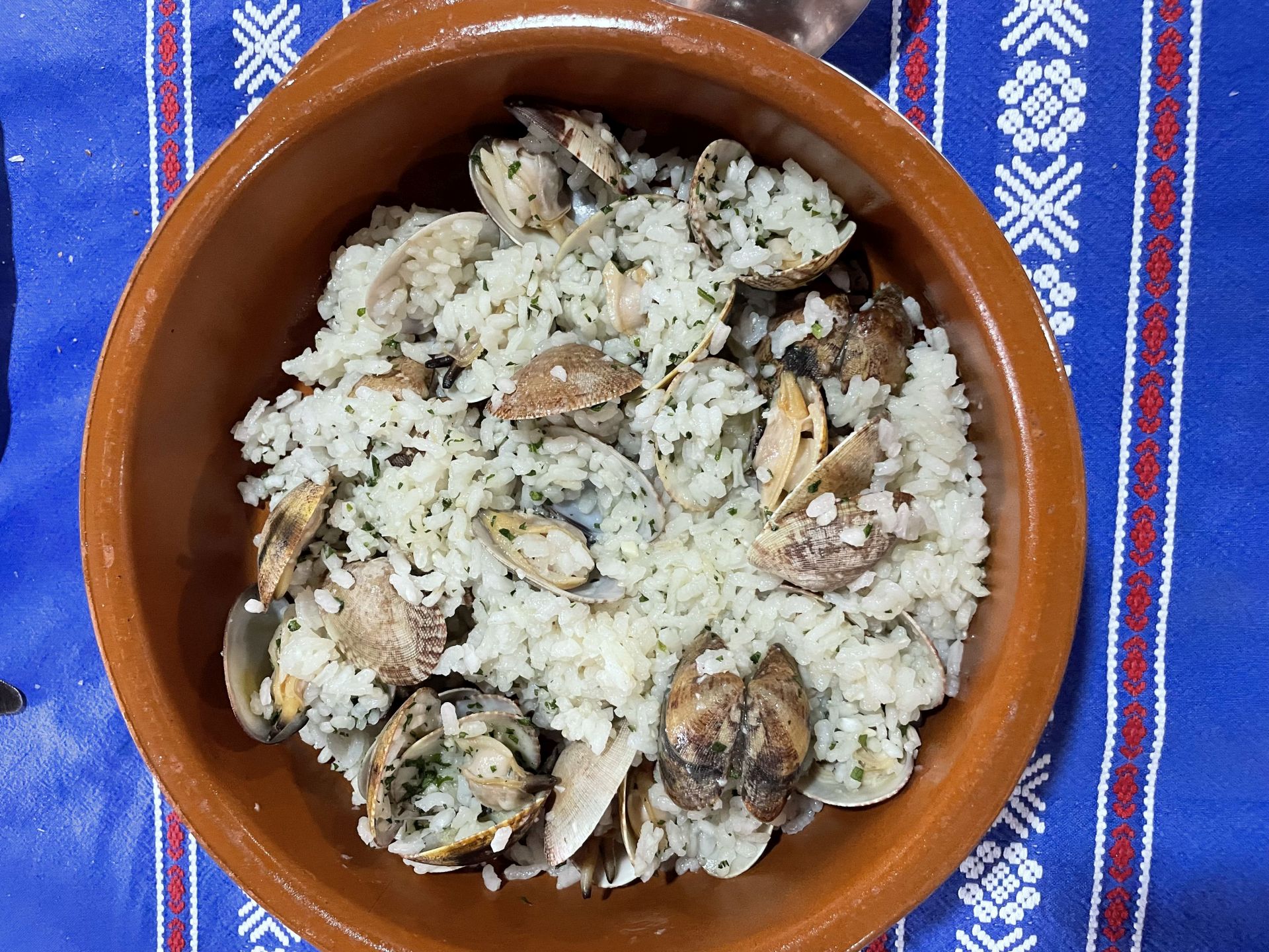 Arroz con almejas.