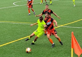 Lance del encuentro disputado este sábado en Vallegon.