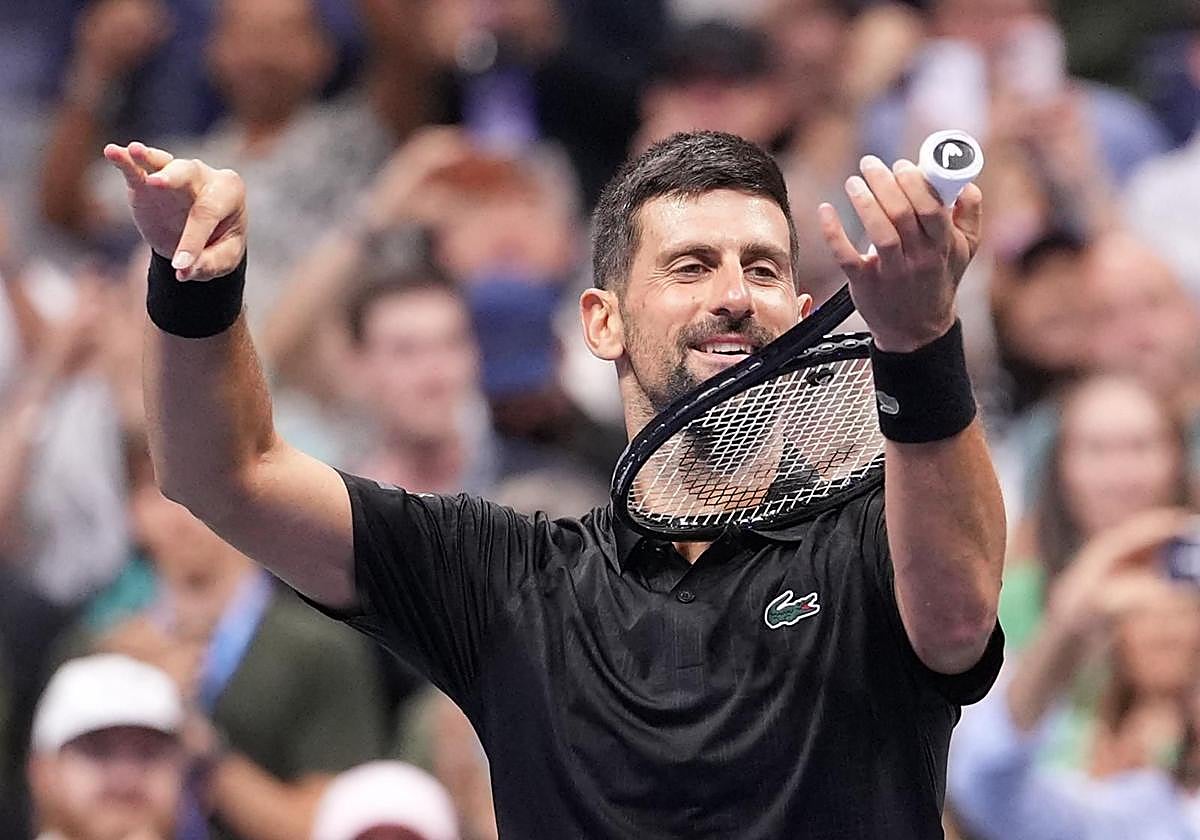 Novak Djokovic, tras vencer a Cameron Norrie.