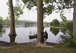 Estampa que ofrecía el humedal a mitad de semana.