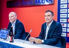 Félix Fernández y Galbiati, durante la presentación del entrenador italiano.