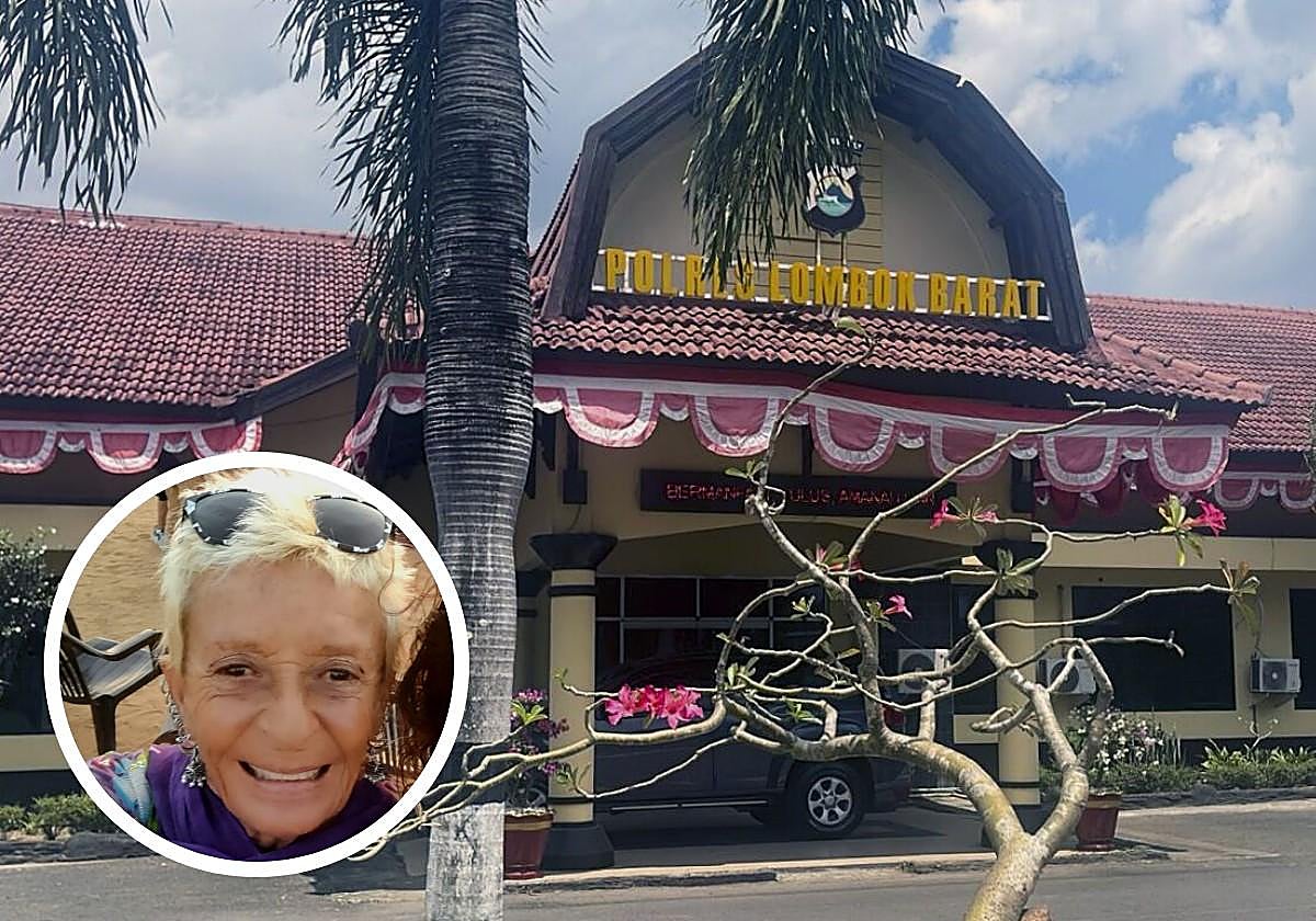 La comisaría de Senggigi, en Lombok.