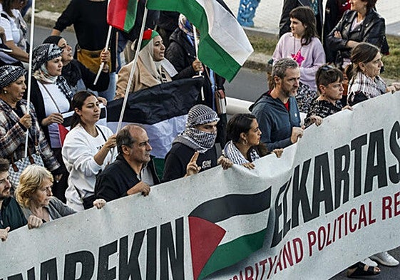 Una protesta en Navrra en contra de Israel casi provoca una caída masiva... y hoy se esperan más concentraciones en Bizkaia