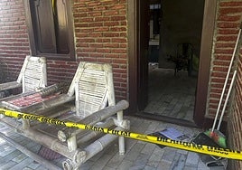 Vista de la habitación del hotel Bumi Aditya, en Senggigi, al oeste de la isla de Lombok, donde se alojaba la española Matilde Muñoz.