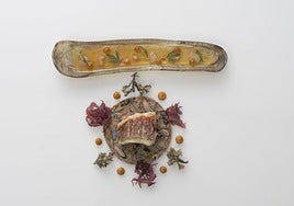 Salmonete de fritura del restaurante Akelarre.