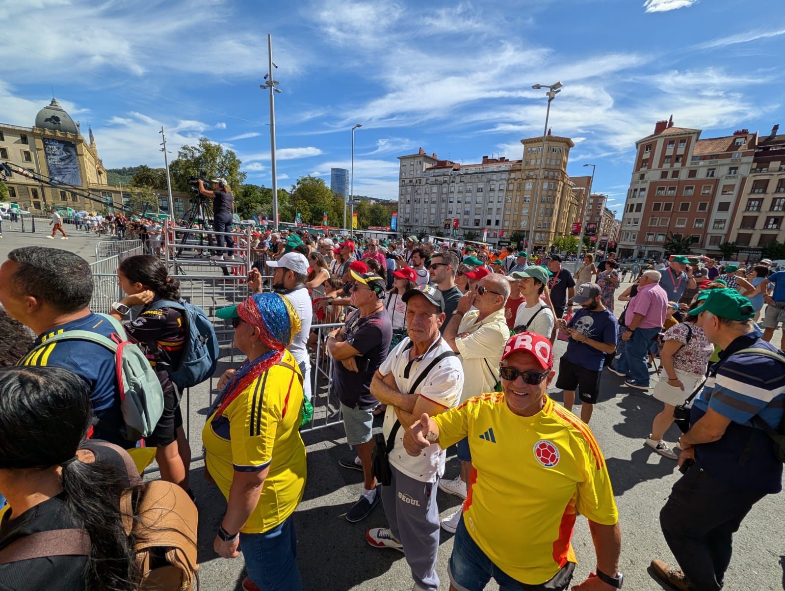 La Vuelta se deja sentir en las calles de Bilbao