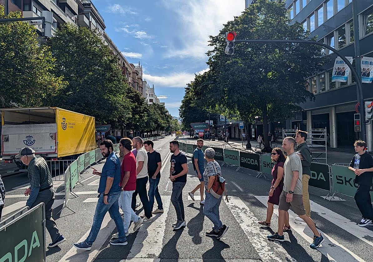 La Vuelta se deja sentir en las calles de Bilbao