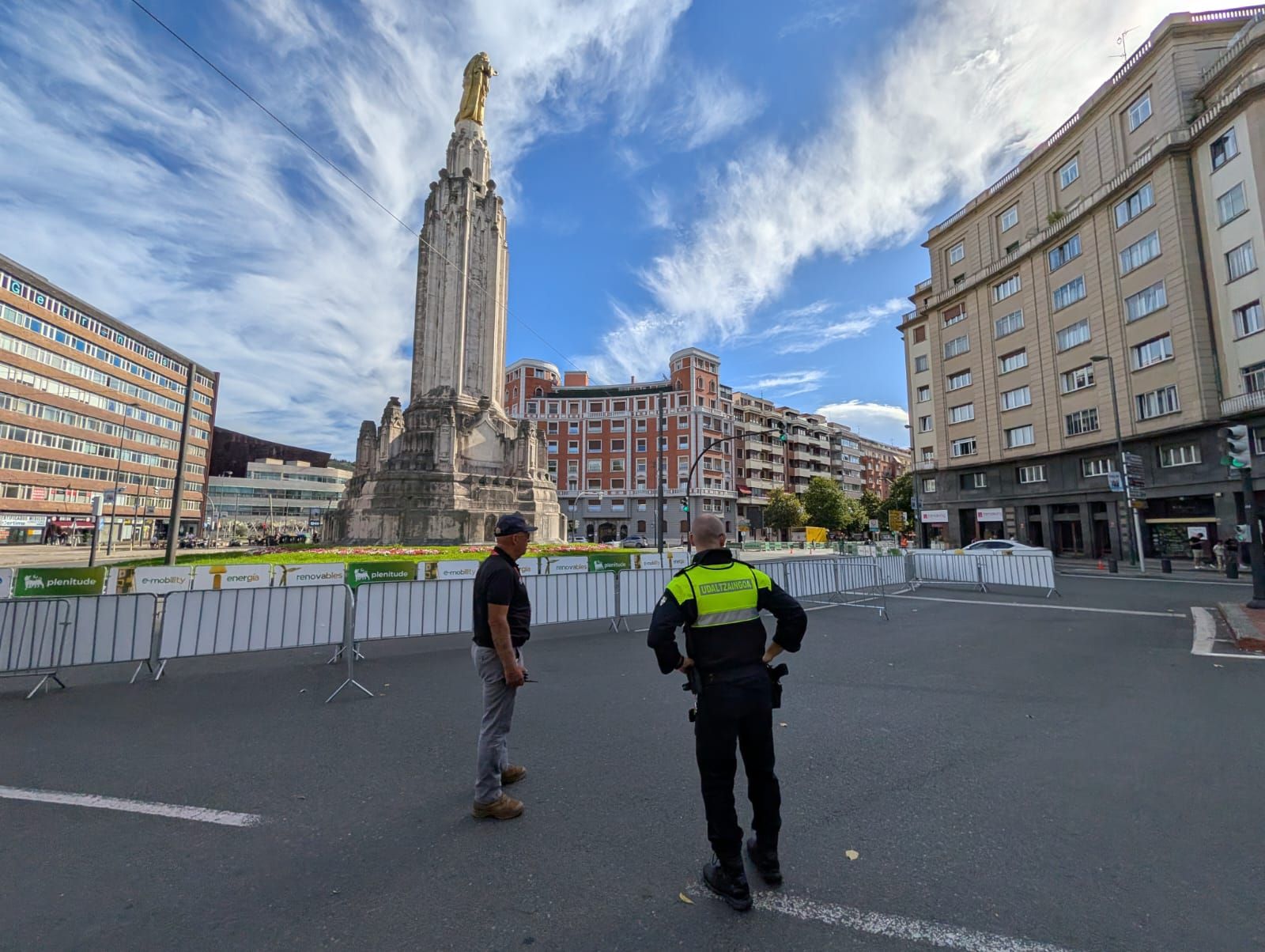 La Vuelta se deja sentir en las calles de Bilbao