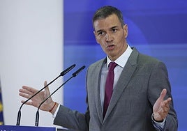 El presidente del Gobierno, Pedro Sánchez.