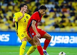 Facundo Garcés, frente a Singapur.