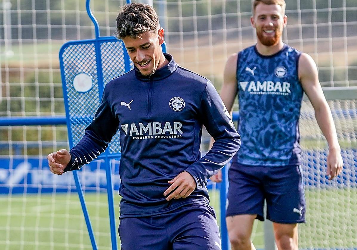 Blanco, entrenando en Ibaia.