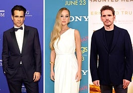 Los actores Matt Dillon, Jennifer Lawrence, Premio Donostia este año, y Matt Dillon.