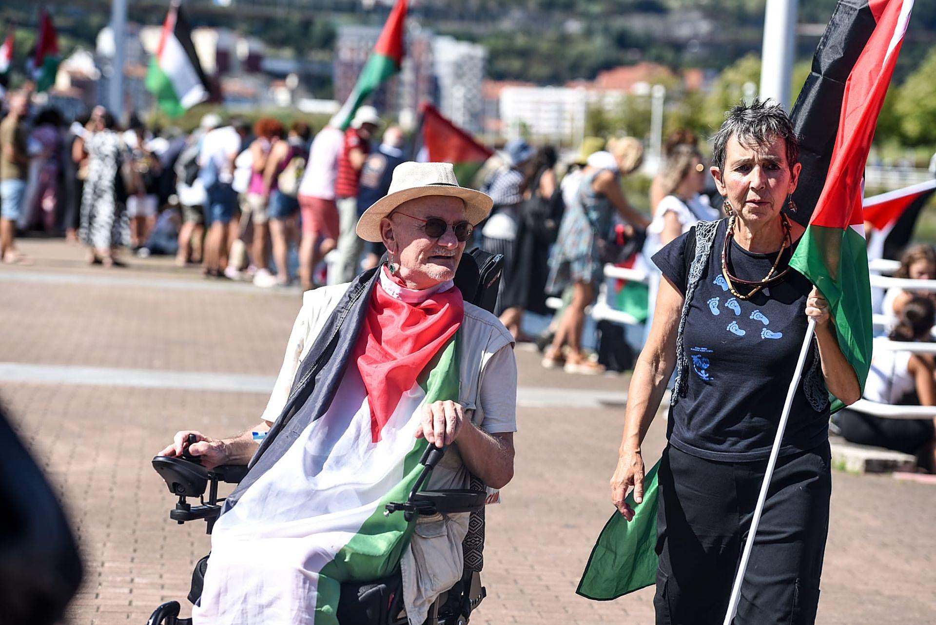 La protesta a favor de Palestina, en imágenes