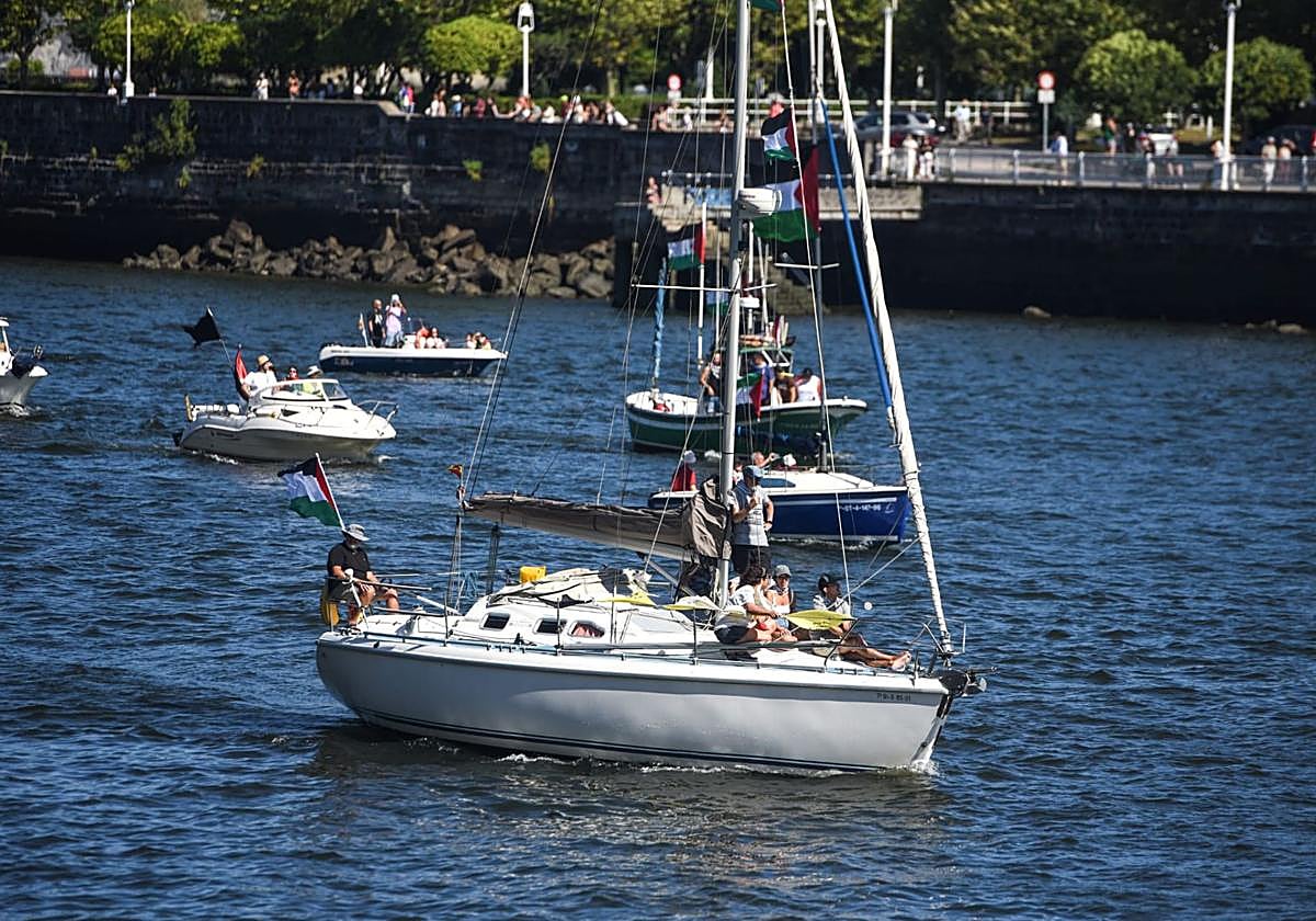 La protesta a favor de Palestina, en imágenes