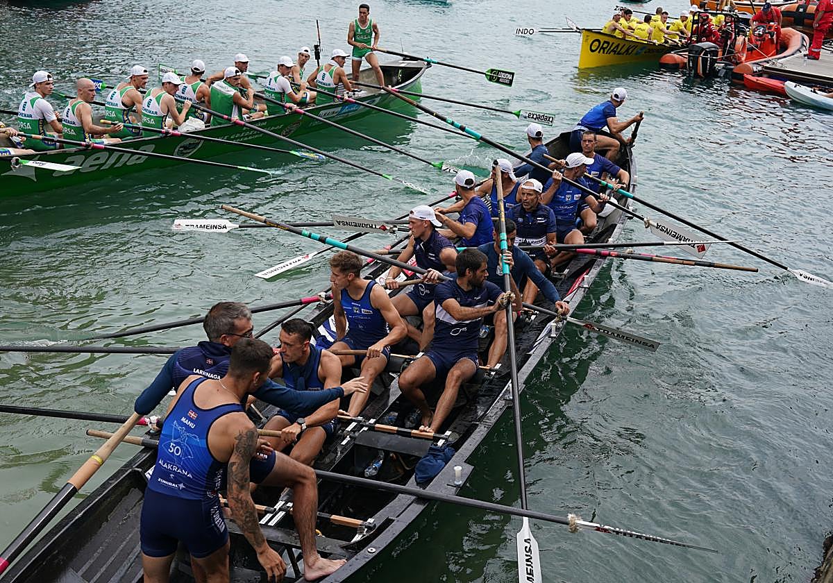 Zierbena gana a los puntos a Orio en el primer asalto de la Bandera de La Concha