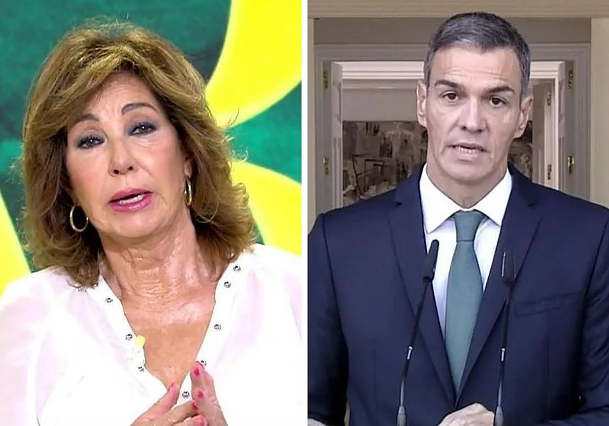 Ana Rosa se mofa de la cara de Pedro Sánchez en su regreso de las vacaciones
