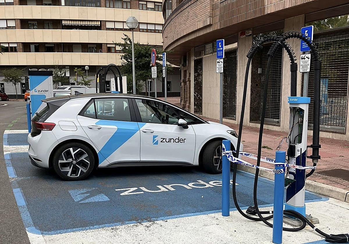 Una de las estaciones que ha quedado inutilizada.