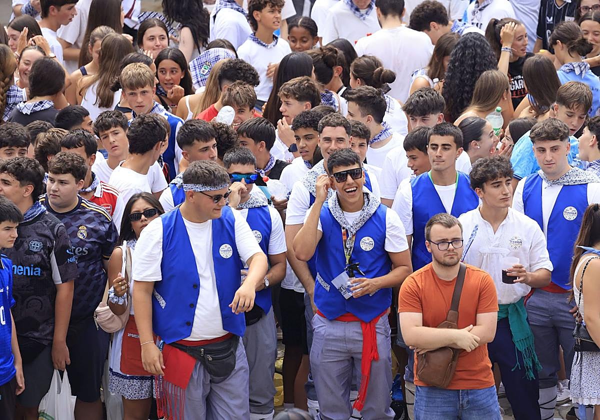 Ambiente en las fiestas de Llodio de este año.