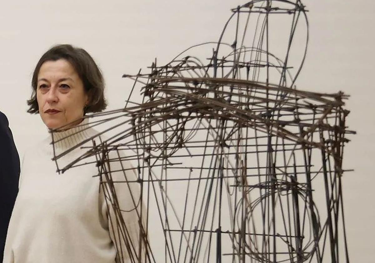 Sonia Rueda, erakusketa batean.