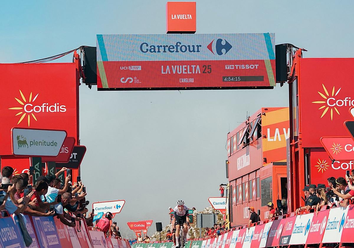 Otro final de etapa en el alambre para La Vuelta: vientos de 50 km/h en el Morredero
