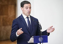 El lehendakari, Imanol Pradales, en una comparecencia pública.