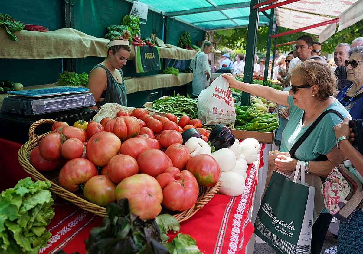 La feria de agricultura e Getxo ofrecerá `roductos elaborados de forma sostenible.