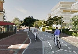 Infografía de cómo quedará el futuro bidegorri.