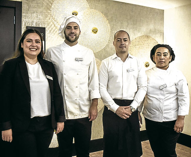 María Morales, Enrique Merino, Stivens Mejía y Dania Rodríguez.