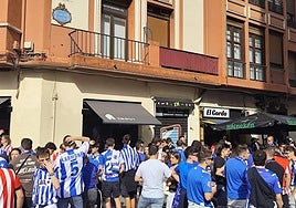 Los colores albiazules han lucido este sábado en Licenciado Poza.