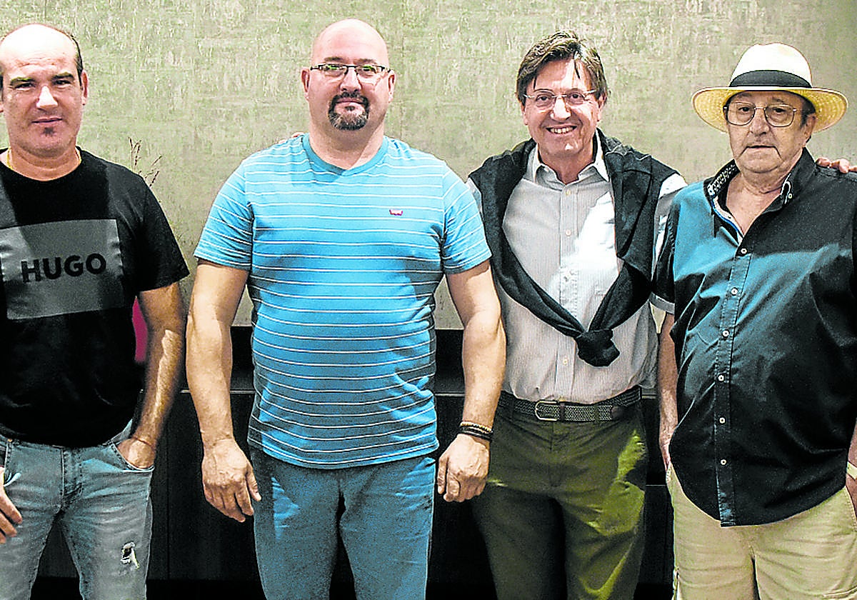 Gerardo Segura, Justo Sacristán, Rody Aragón y Julio Piñeiro.