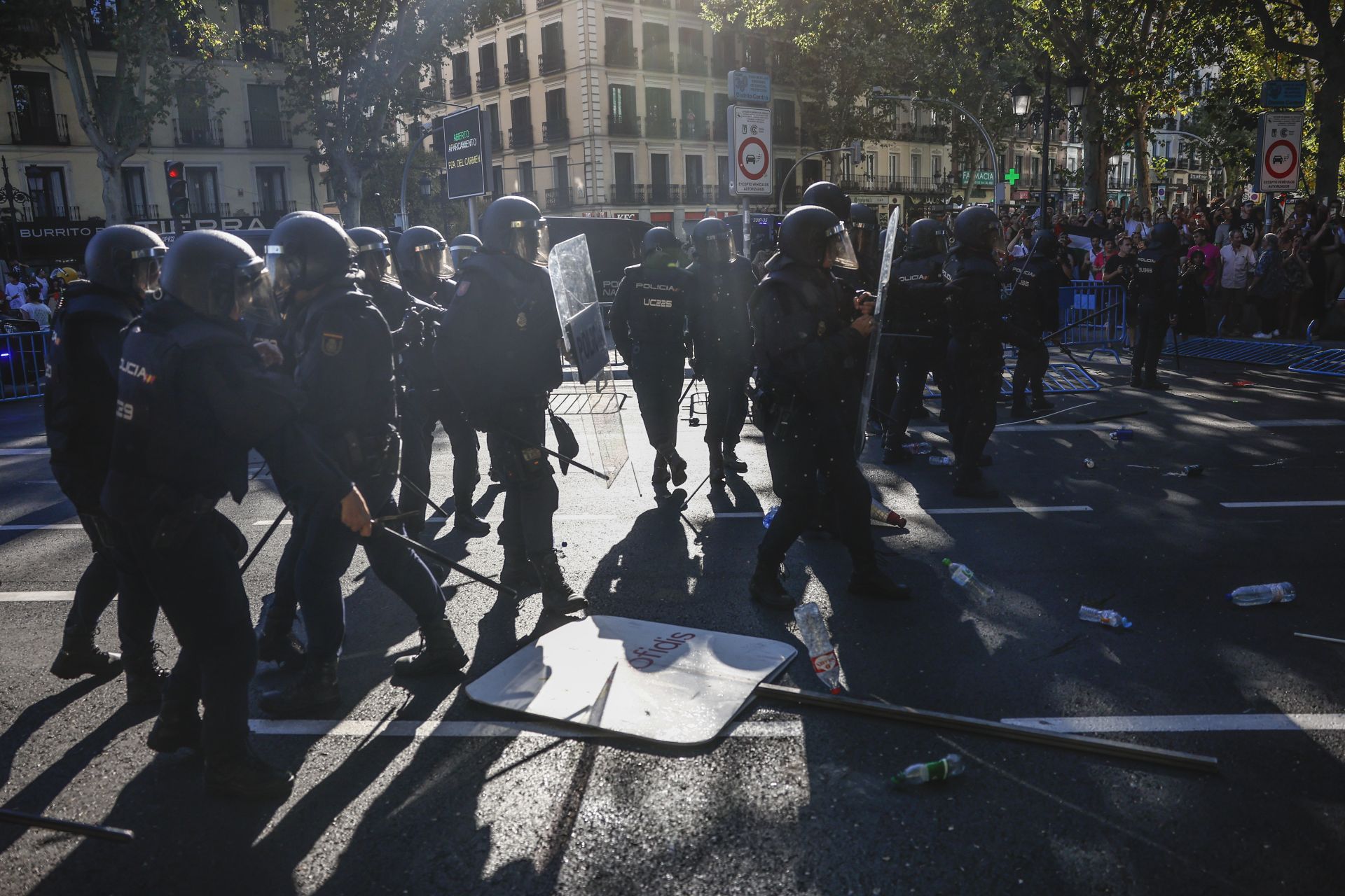 Los disturbios que han obligado a suspender la última etapa de La Vuelta