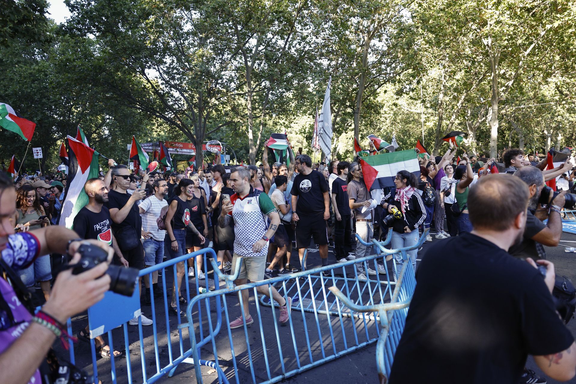 Los disturbios que han obligado a suspender la última etapa de La Vuelta