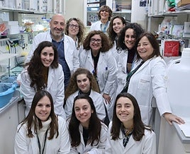 Equipo del laboratorio de enfermedades hepáticas en CIC bioGUNE.