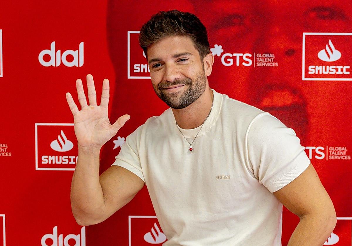 Pablo Alborán, durante la presentación de su gira.