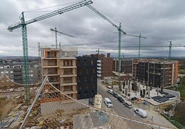 Construcción de viviendas en Vitoria.