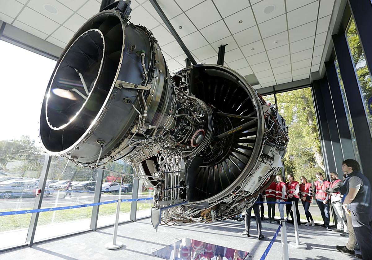 Instalaciones de ITP Aero en su planta de la localidad vizcaína de Zamudio.