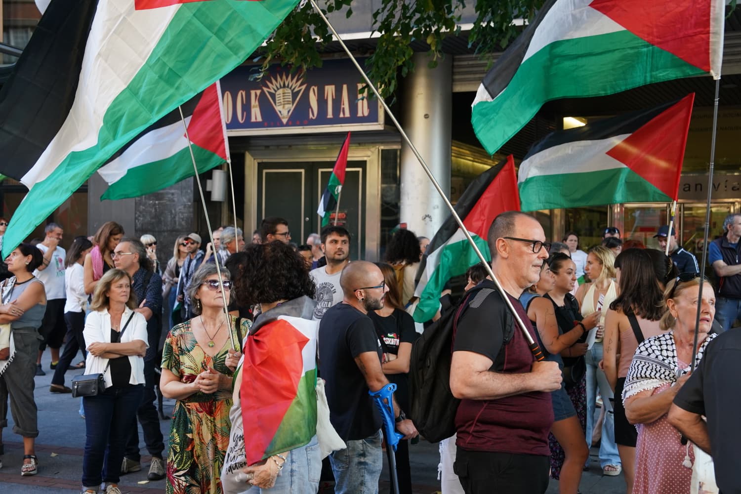 La manifestación contra el genocidio en Gaza, en imágenes