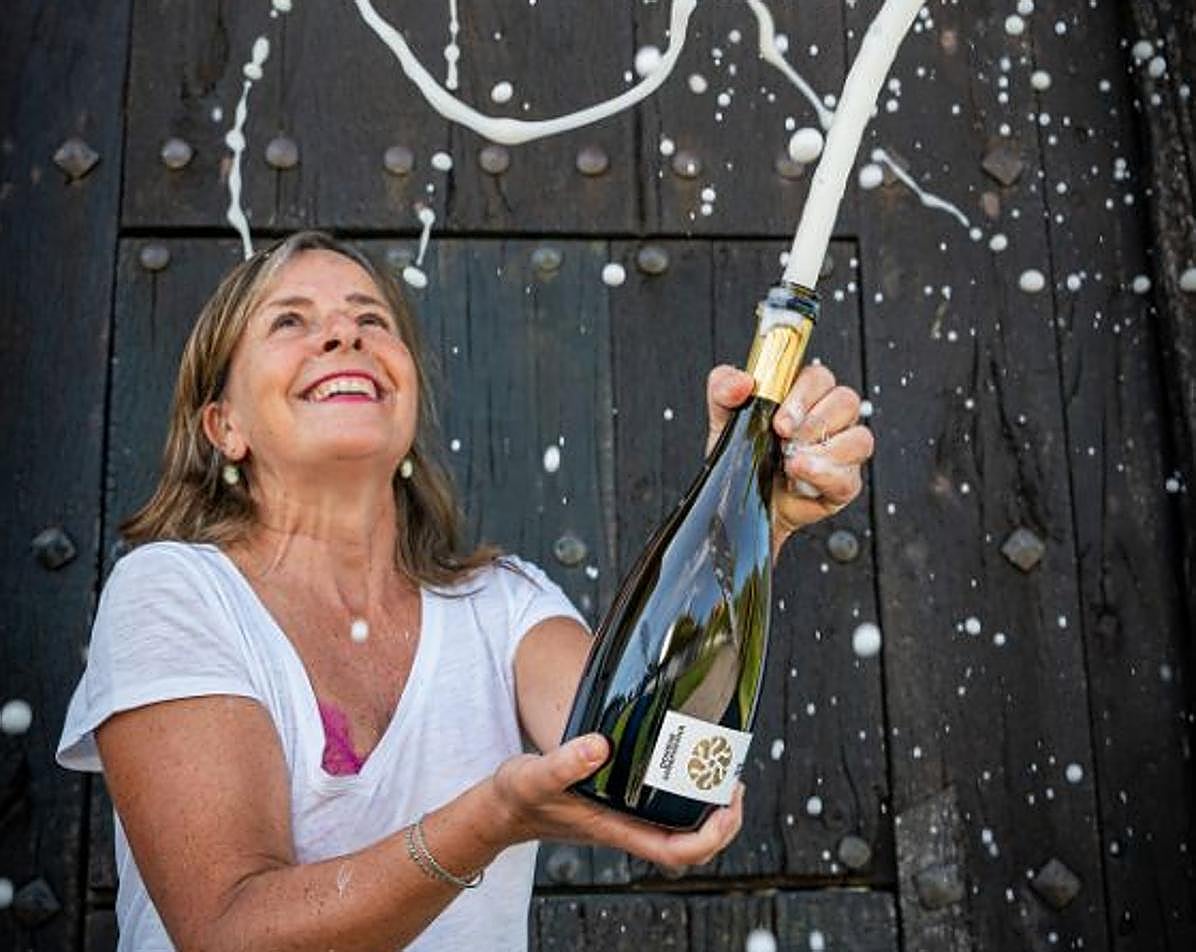 Txakoli con burbujas