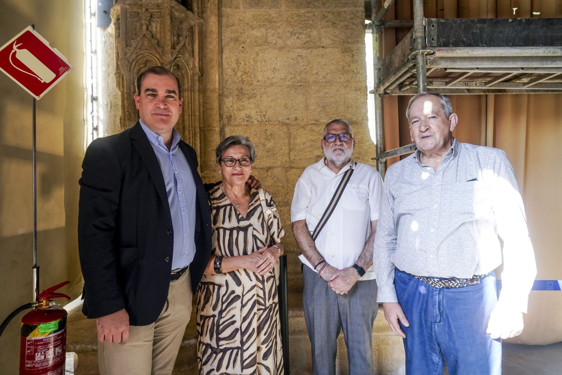 Iñigo Mendoza, María Salud Esteban, Peio López de Munain y Juan Mendoza.