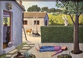 'Paz' es uno de los cuadros presentados por Carmen Olabarri en la exposición de la galería Lumbreras.