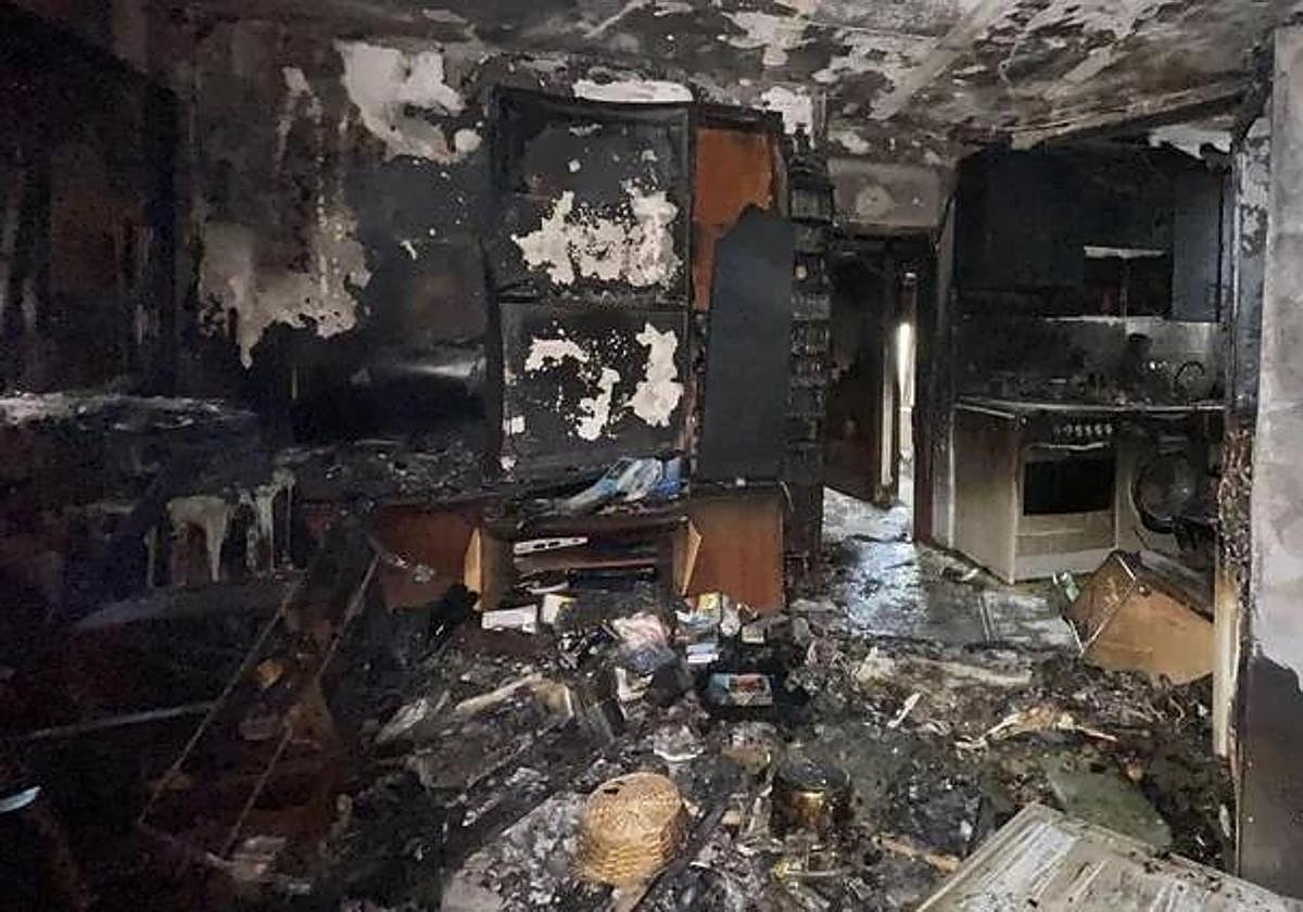 Un hombre de 68 años muerto y su mujer herida en un incendio en su vivienda de San Sebastián