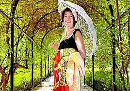 Eva Morera, que aparece vestida de época en la imagen, es una devota de la autora de 'Orgullo y prejuicio'.