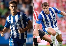 Denis Suárez y Boyé, con el Alavés.