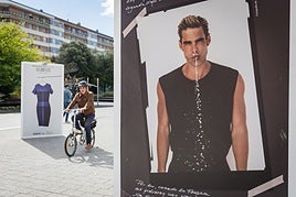 Seis famosos ceden prendas para una exposición que anima a los vitorianos a reutilizar ropa