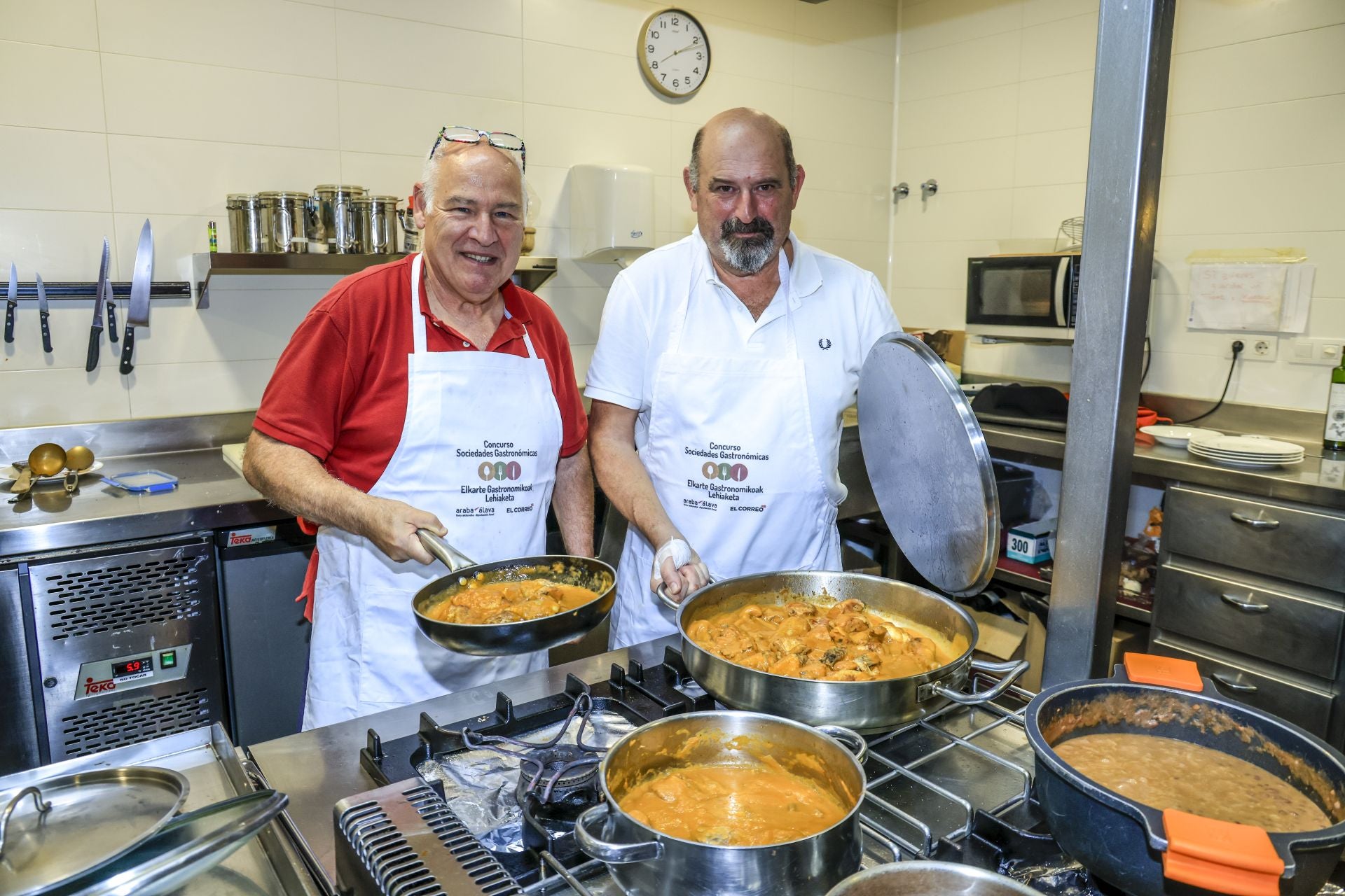 Así fue la cena en Errementeri