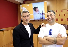 Olazabal y Fernández, en la presentación del concierto.