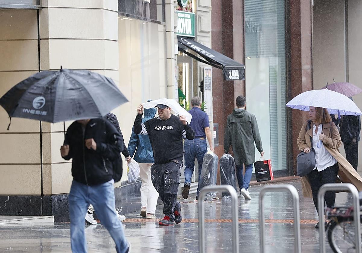 Euskalmet emite un aviso amarillo por precipitaciones intensas en Bizkaia