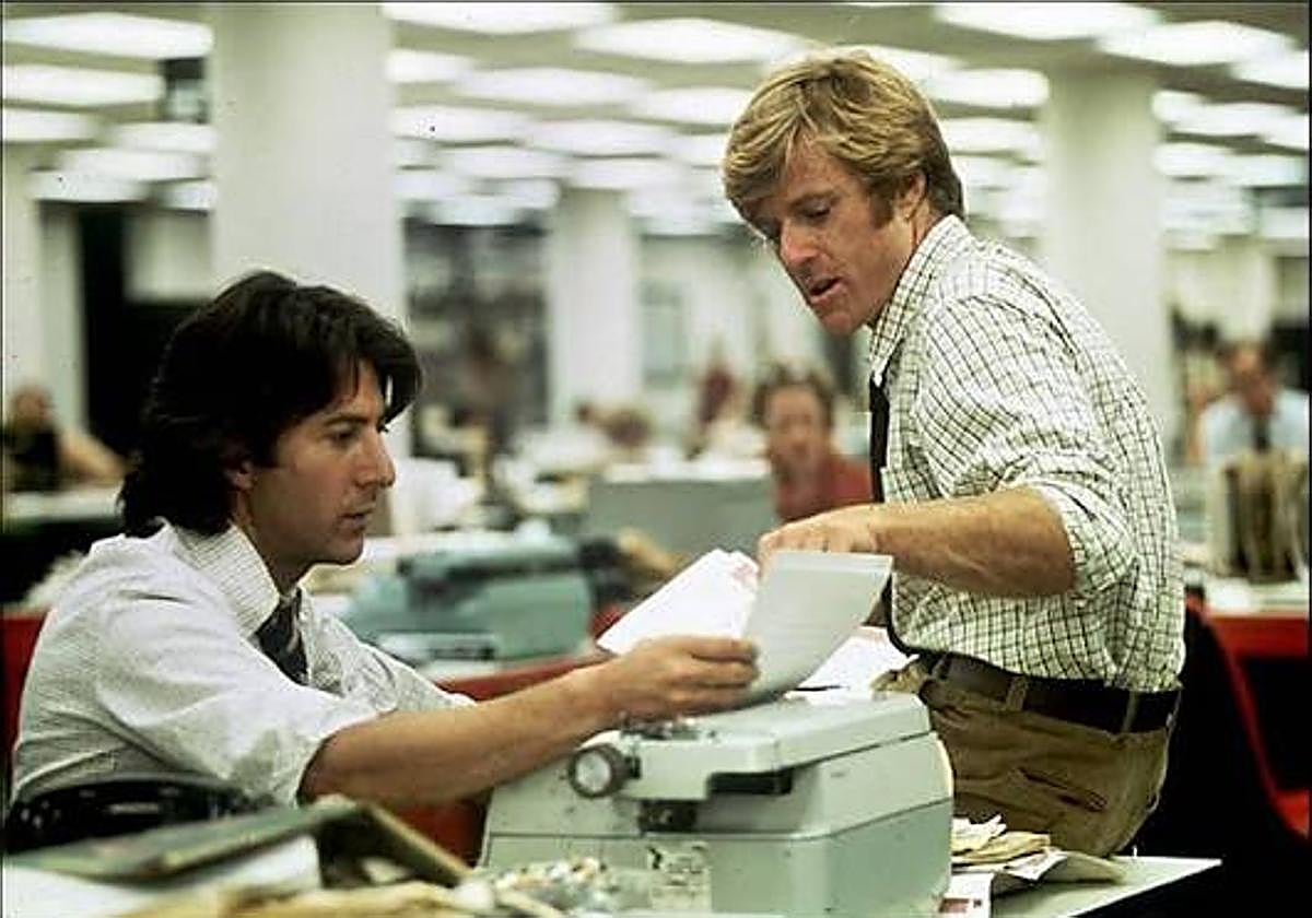 Robert Redford eta Dustin Hoffman.