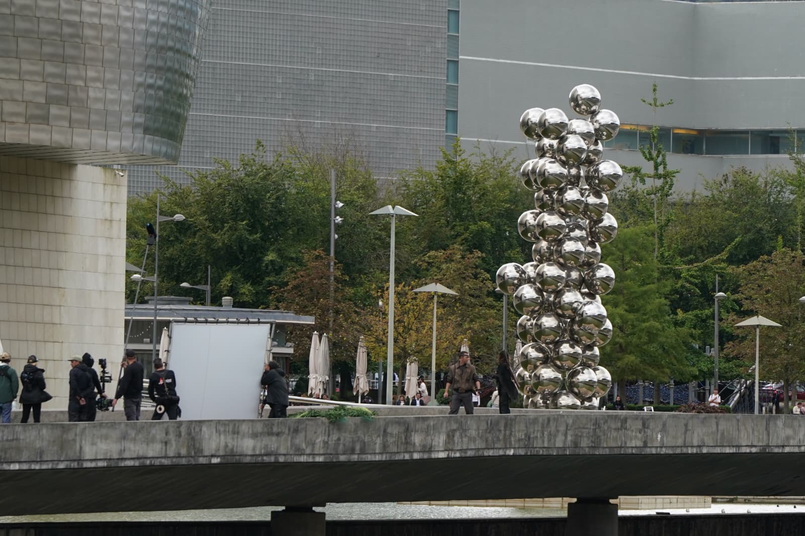 Fotografías: La secuela de &#039;The Walking Dead&#039; rueda en el Guggenheim